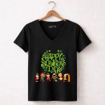 Happy St Patricks Day Snoopy Peanuts 5 Womens V Neck1