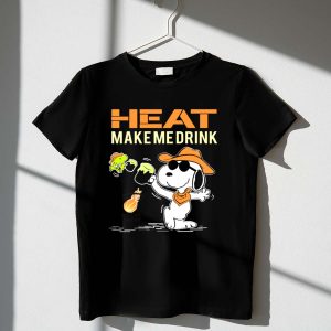Heat Make Me Drink Miami Heat Snoopy Fan 1 T Shirt