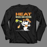 Heat Make Me Drink Miami Heat Snoopy Fan 4 Long Sleeves