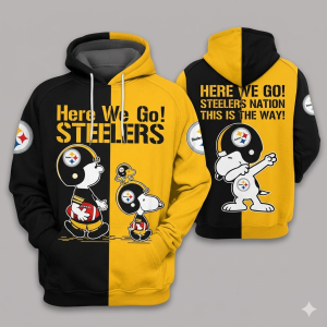 Here We Go Steelers Snoopy All Over Print Hoodie 1.png