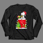 Houston Rockets Christmas Snoopy With Woodstock And Gifts 4 Long Sleeves