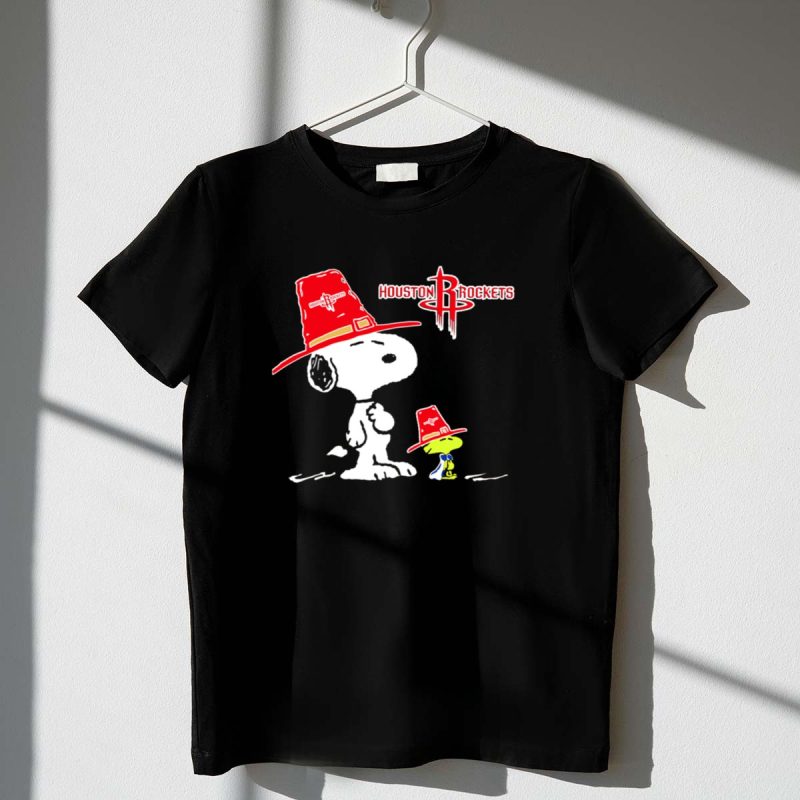 Houston Rockets Snoopy Woodstock Cowboy Hat 1 T Shirt