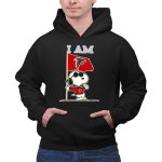 I Am Atlanta Falcons Snoopy Flag 2 Hoodie