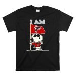 I Am Atlanta Falcons Snoopy Flag T Shirt 6