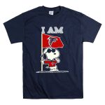 I Am Atlanta Falcons Snoopy Flag T Shirt 7