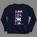 I Am Baltimore Ravens Snoopy Flag Ravens 6 Long Sleeves