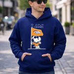 I Am Denver Broncos Snoopy Fan With Flag 8 Hoodie