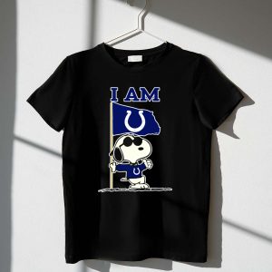 I Am Indianapolis Colts Snoopy Flag 1 T Shirt