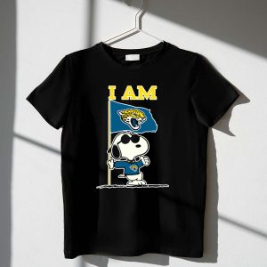 I Am Jacksonville Jaguars Snoopy Flag 1 T Shirt