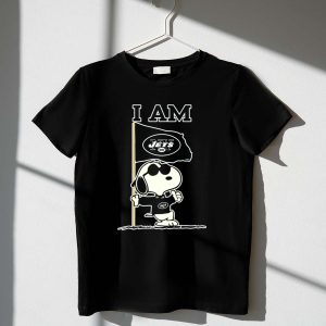I Am Jets Snoopy New York Jets Flag 1 T Shirt