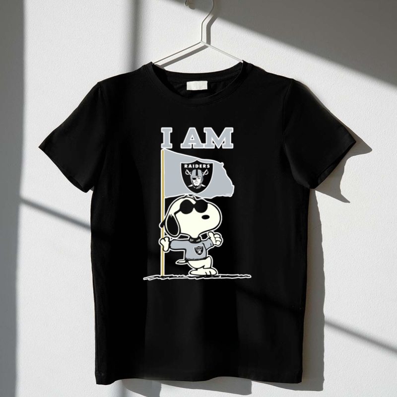 I Am Las Vegas Raiders Snoopy Flag 1 T Shirt