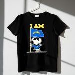 I Am Los Angeles Chargers Snoopy 1 T Shirt