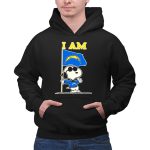 I Am Los Angeles Chargers Snoopy 2 Hoodie
