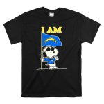 I Am Los Angeles Chargers Snoopy T Shirt 6