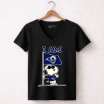 I Am Los Angeles Rams Snoopy 7 Womens V Neck