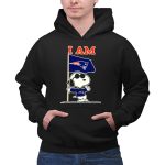 I Am New England Patriots Snoopy Flag 2 Hoodie