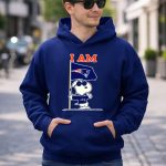 I Am New England Patriots Snoopy Flag 8 Hoodie