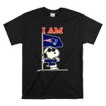 I Am New England Patriots Snoopy Flag T Shirt 6