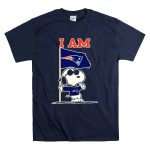 I Am New England Patriots Snoopy Flag T Shirt 7
