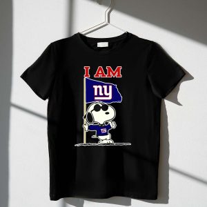 I Am New York Giants Snoopy Flag 1 T Shirt