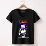 I Am New York Giants Snoopy Flag 7 Womens V Neck