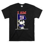I Am New York Giants Snoopy Flag T Shirt 6