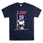 I Am New York Giants Snoopy Flag T Shirt 7