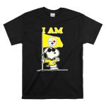 I Am Pittsburgh Steelers Snoopy Flag T Shirt 6