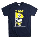 I Am Pittsburgh Steelers Snoopy Flag T Shirt 7