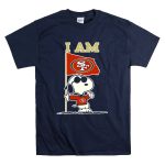 I Am San Francisco 49ers Snoopy Flag T Shirt 7