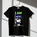 I Am Seattle Seahawks Snoopy Flag 1 T Shirt