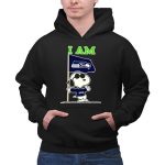 I Am Seattle Seahawks Snoopy Flag 2 Hoodie