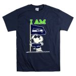 I Am Seattle Seahawks Snoopy Flag T Shirt 7