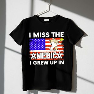 I Miss the America I Grew Up in Snoopy US Flag 1 T Shirt