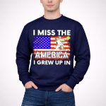 I Miss the America I Grew Up in Snoopy US Flag 3 Sweatshirt