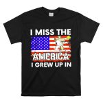I Miss the America I Grew Up in Snoopy US Flag T Shirt 6