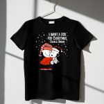I Want a Dog for Christmas Charlie Brown Snoopy Hugging Linus Snow Scene T Shirt 1 1.jpg