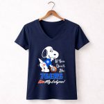 If You Dont Like 76ers Kiss My Endzone Snoopy Philadelphia Basketball 5 Womens V Neck