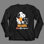 If You Dont Like Bears Kiss My Endzone Snoopy And Chicago Bears Fans 4 Long Sleeves