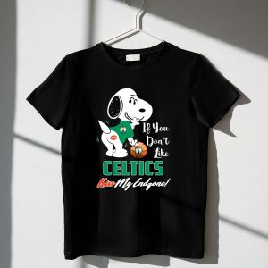 If You Dont Like Celtics Kiss My Endzone Snoopy Boston Celtics Fans 1 T Shirt