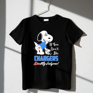If You Dont Like Chargers Kiss My Endzone Snoopy Los Angeles 1 T Shirt