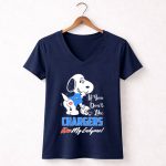 If You Dont Like Chargers Kiss My Endzone Snoopy Los Angeles 5 Womens V Neck