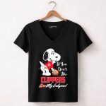 If You Dont Like Clippers Kiss My Endzone Snoopy La Clippers Fans 6 Womens V Neck