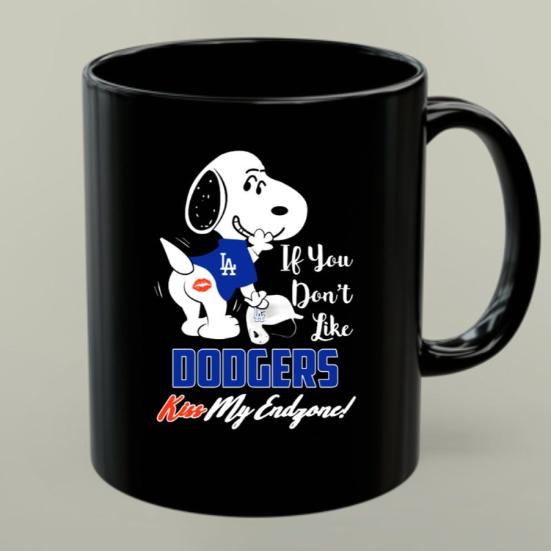 If You Dont Like Dodgers Kiss My Endzone Snoopy La Dodgers 1 Mug 1.Jpg