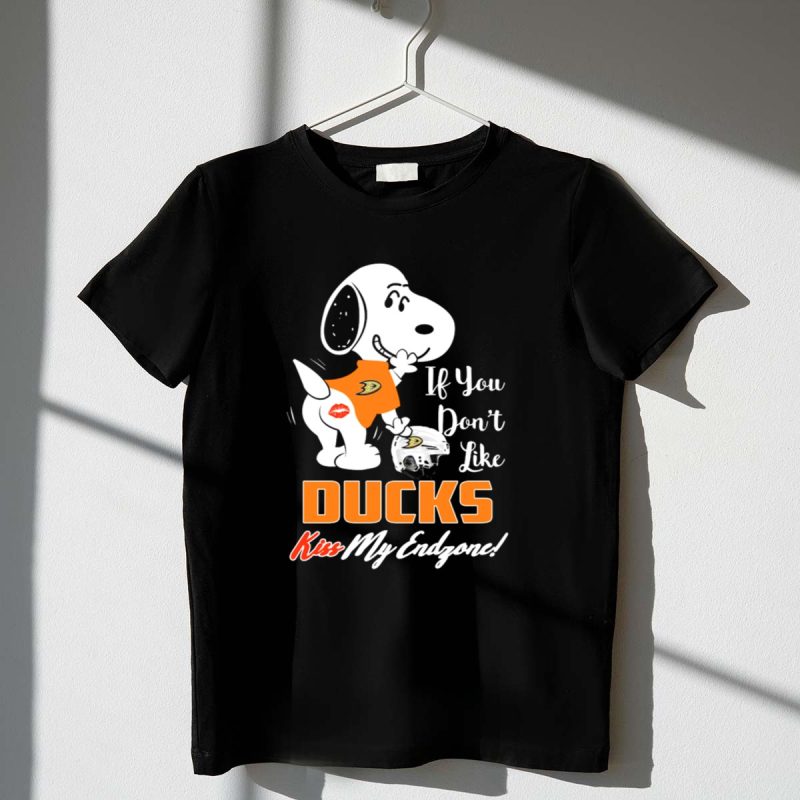 If You Dont Like Ducks Kiss My Endzone Snoopy Anaheim Ducks Fans 1 T Shirt.jpg