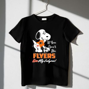 If You Don't Like Flyers Kiss My Endzone Snoopy Philadelphia Flyers Shirt