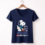If You Dont Like Grizzlies Kiss My Endzone Snoopy Memphis Grizzlies Fans 5 Womens V Neck