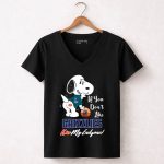 If You Dont Like Grizzlies Kiss My Endzone Snoopy Memphis Grizzlies Fans 6 Womens V Neck