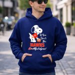 If You Dont Like Hawks Kiss My Endzone Snoopy And Atlanta Basketball Fans 8 Hoodie