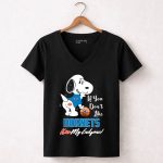 If You Dont Like Hornets Kiss My Endzone Snoopy Charlotte Hornets 6 Womens V Neck